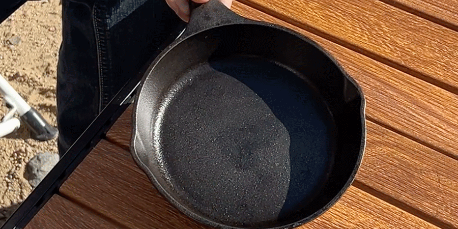 SHOKU.10 少量の水で洗えるクリーナーのアウトドアでの利用シーン